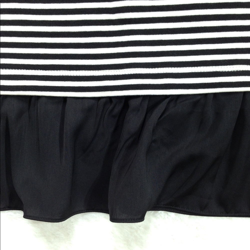 J. Crew Nautical Striped Ruffle Top - Picture 4 of 9